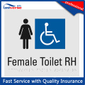 High Quality Male / Female Plastic Braille Toilet Sign Plate